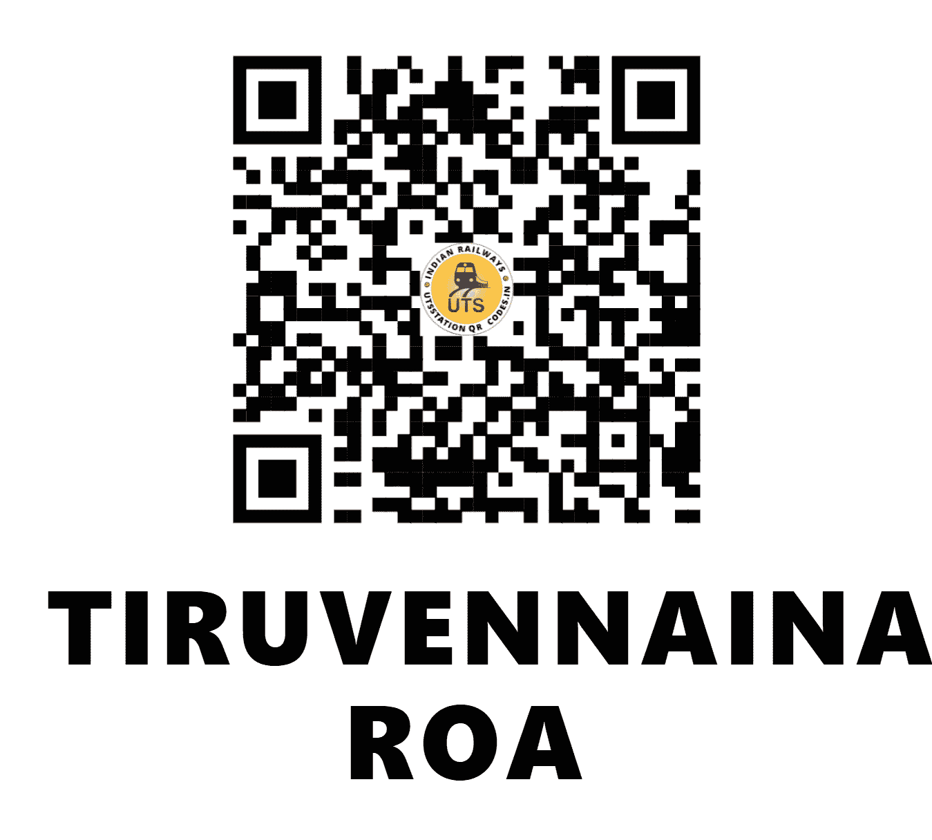 UTS QR Code for TIRUVENNAINALLUR ROA - TVNL - SR (TAMIL NADU)
